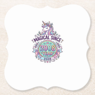 Enhörning Magisk Sedan År Grafisk Design Zazzle D Underlägg Papper