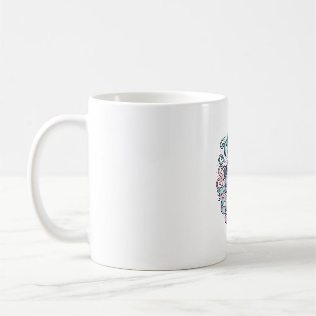 Enhörning Magisk Sedan Födelsen Original Grafisk T Kaffemugg (Vänster)