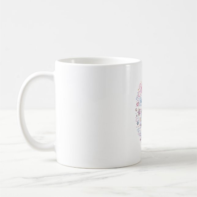 Enhörning Magisk Sedan Födelsen Print Ready POD Ko Kaffemugg (Vänster)