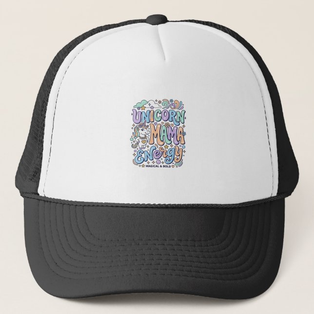 Enhörning Mama Energi Kawaii Vektor Design_1 Keps (Framsida)