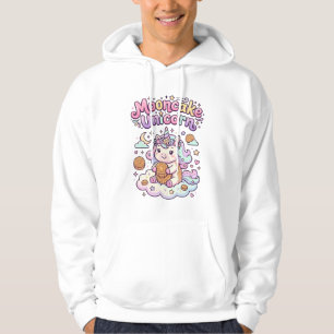 Enhörning Månkaka Enhörning Förtjusande Kläder Gra Hoodie