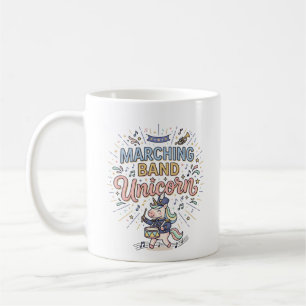Enhörning Marching Band Enhörning Print Klar Markn Kaffemugg