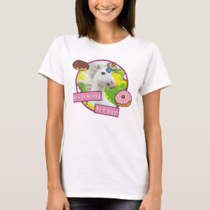 Enhörning med donationer t shirt