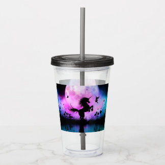 Enhörning med lite fet mjölk take away mugg