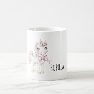 Enhörning med rosa bandana kaffemugg