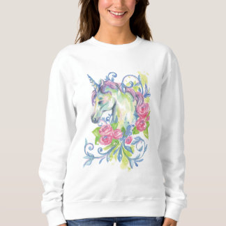 Enhörning med rosor t shirt