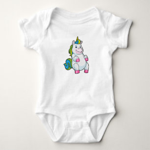 Enhörning med stor buk t shirt