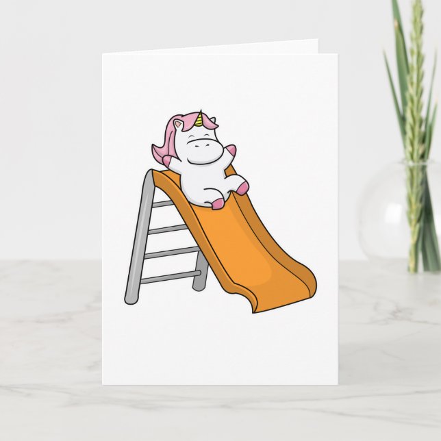 Enhörning med sväng kort (Framsida)