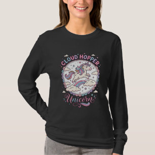 Enhörning Moln Hopper Enhörning Leka Söt Gåva Des T Shirt