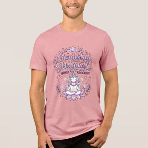Enhörning Namastay Magisk Behaglig Typografi Desig T Shirt