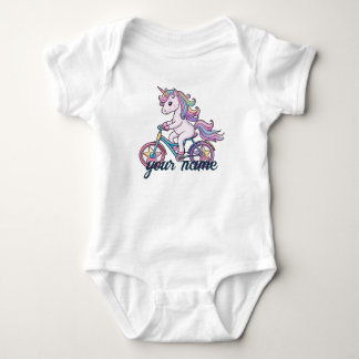 Enhörning på cykel t shirt