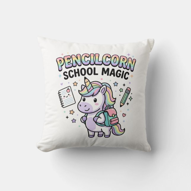 Enhörning Penncorn School Magi Charmerande Merch V Kudde (Framsida)