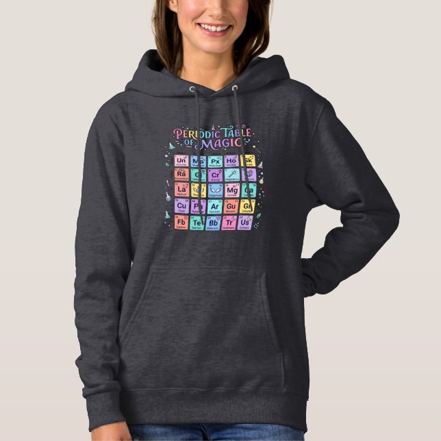 Enhörning Periodiska Systemet för Magi Trendigt Sö T Shirt (Framsida)