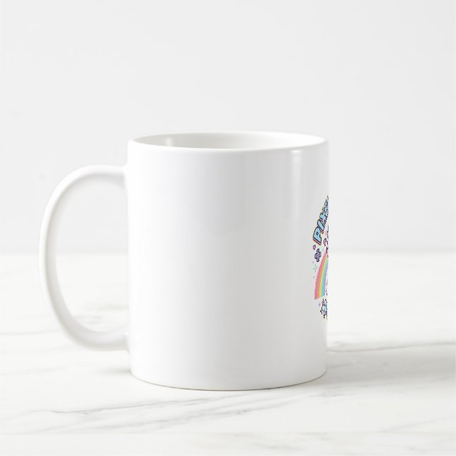 Enhörning Pixel Enhörning Kraft Grafisk Design Pro Kaffemugg (Vänster)