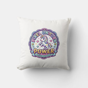 Enhörning Pixel Enhörning Kraft POD Redo Apparel G Kudde