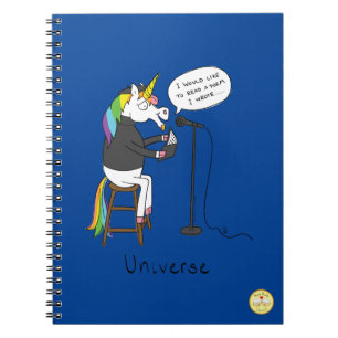 Enhörning Poesi Poet Rolig Anteckningsbok