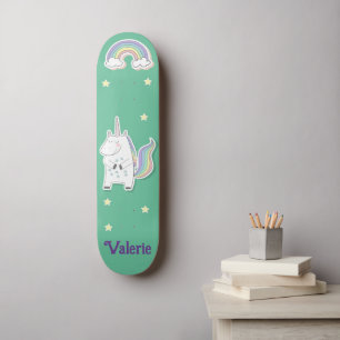 Enhörning Regnbåge Personlig Skateboard