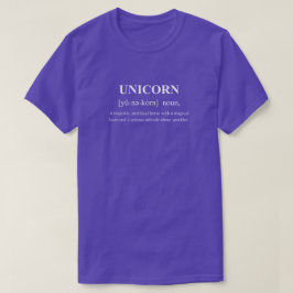 Enhörning Rollig Djurföreteelse Med Vit Text T Shirt