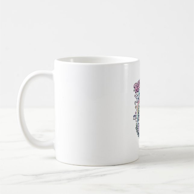 Enhörning Royal Horn Academy Fet typografiutskrift Kaffemugg (Vänster)