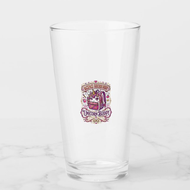 Enhörning Ryggsäck Enhörning Buddy Stylish Merch D Glaskopp (Framsida)