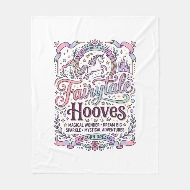 Enhörning Sagostöv Original Merch Design_1 Fleecefilt (Framsidan)