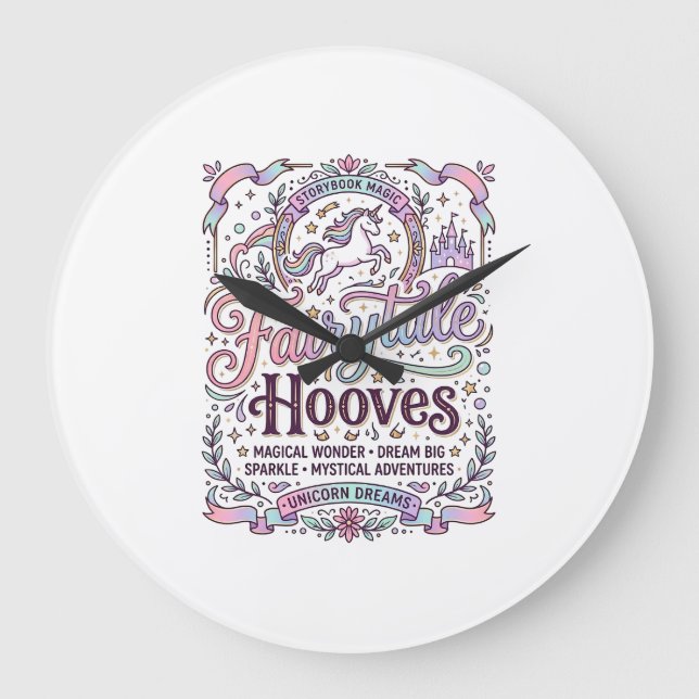 Enhörning Sagostöv Original Merch Design_1 Stor Klocka (Framsida)