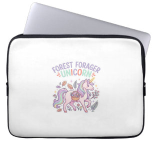 Enhörning Skog Foder Enhörning Grafisk Design Vit Laptop Fodral