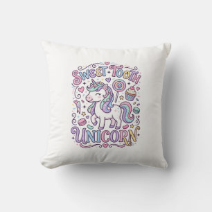Enhörning Söt Tänd Enhörning Original Merch Design Kudde