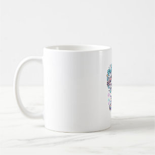 Enhörning Spelare Ett Enhörning Läge Retro Stil Gr Kaffemugg