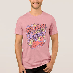 Enhörning Spöklik liten enhörning Whimsical vit ba T Shirt