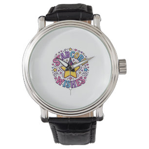 Enhörning Stjärnhorn Önskar Kommersiell Print on D Armbandsur