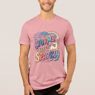 Enhörning Stormig men Gnistrande Whimsical Merch D T Shirt