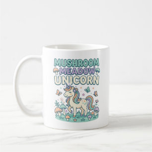 Enhörning Svamp Äng Enhörning Trendig T-Shirt Des Kaffemugg