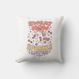 Enhörning Svett Nu Gläns Senare Tryck Klar Zazzle Kudde