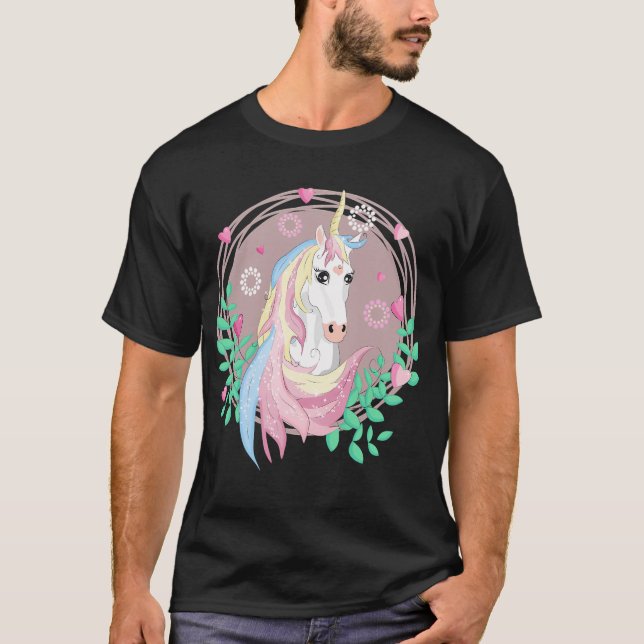 enhörning t shirt (Framsida)
