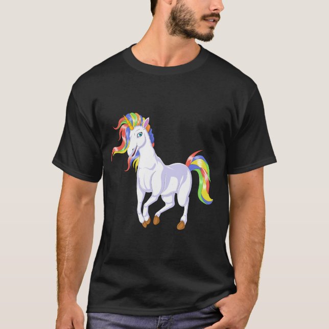 enhörning t shirt (Framsida)