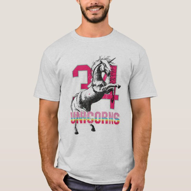 enhörning t shirt (Framsida)