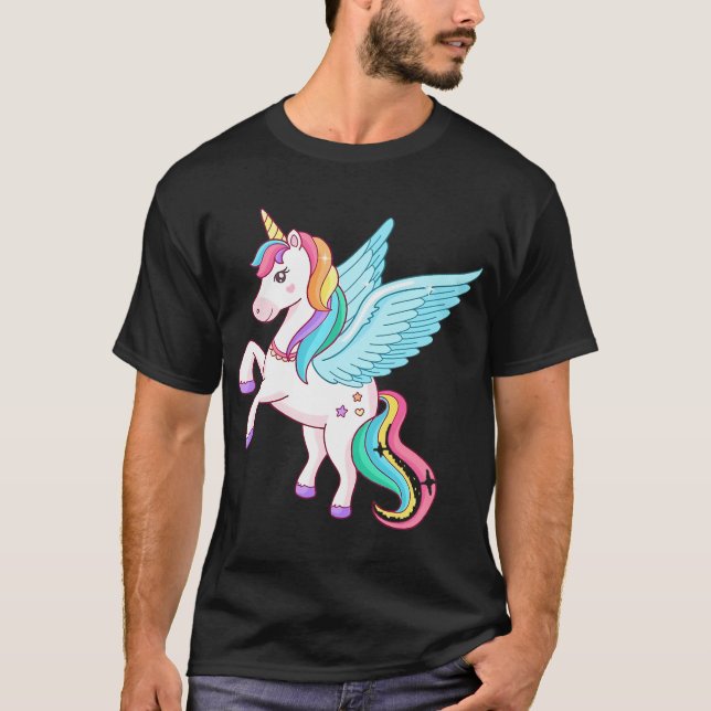 enhörning t shirt (Framsida)