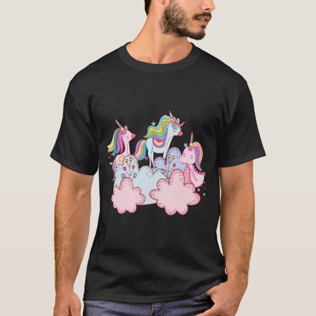 enhörning t shirt (Framsida)