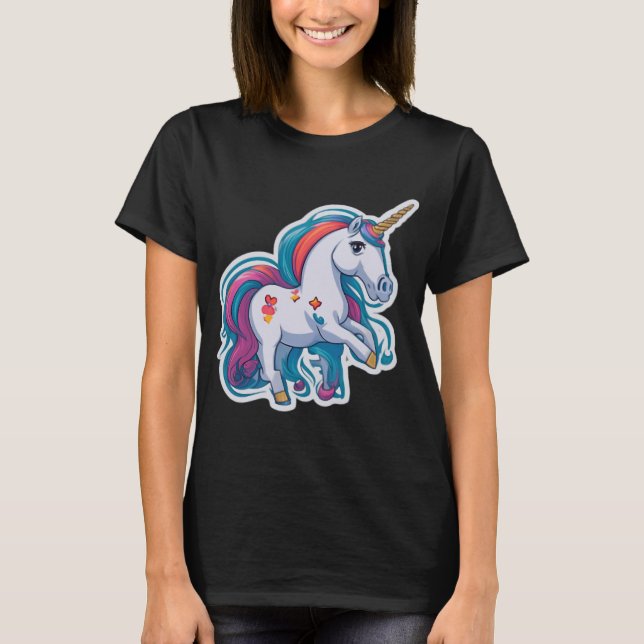enhörning t shirt (Framsida)