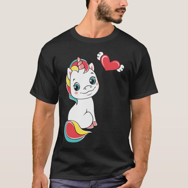 enhörning t shirt (Framsida)
