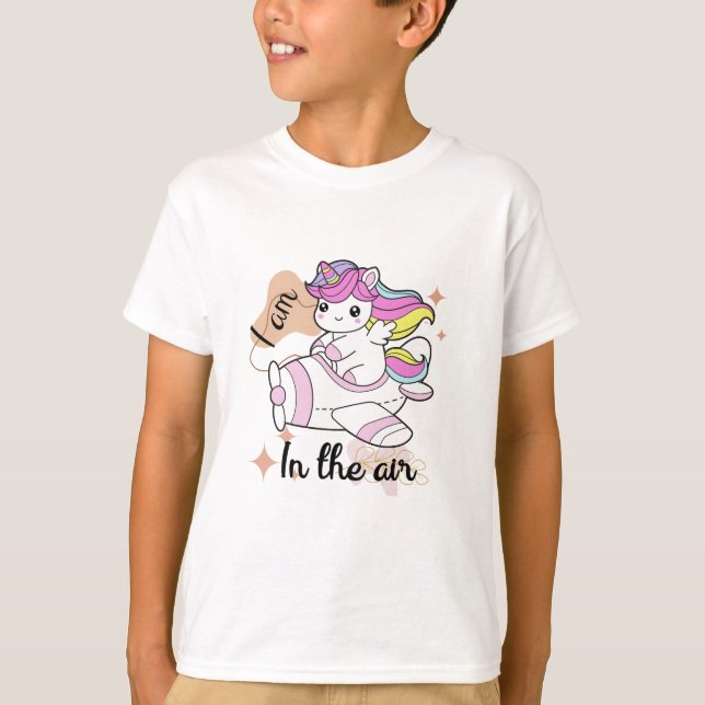 Enhörning t-shirt design för barn (Framsida)