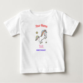 Enhörning till 1-årsdag t shirt