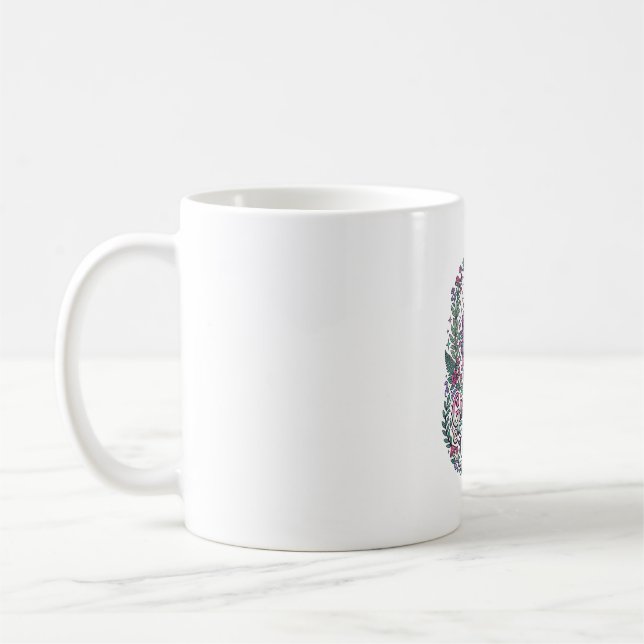 Enhörning Trädgård Häxa Enhörning Färgglada Kläder Kaffemugg (Vänster)