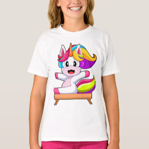 Enhörning Träningsgymnastik Fitness T Shirt