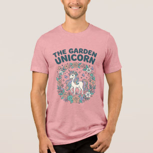 Enhörning Trendy T-Shirt Design för trädgården Enh
