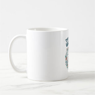 Enhörning Trendy T-Shirt Design för trädgården Enh Kaffemugg