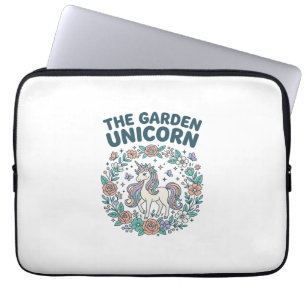 Enhörning Trendy T-Shirt Design för trädgården Enh Laptop Fodral