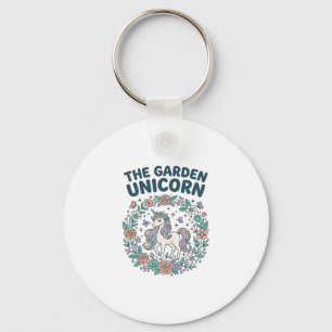 Enhörning Trendy T-Shirt Design för trädgården Enh Nyckelring