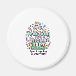 Enhörning Undervisning med Enhörning Energi Fet Ty Magnet